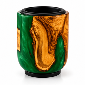 Porte-encens en bois de résine écologique de qualité supérieure, élégant, fait main, tendance, brûleur d'encens au parfum de fleur d'oranger - Product Image 2