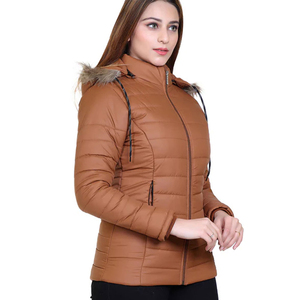 Low MOQ <b>Lightweight</b> <b>Women</b> <b>Puffer</b> <b>Jacket</b> Custom Color Waterproof Breathable Polyester Nylon Casual <b>Puffer</b> <b>Jackets</b> <b>Women</b> - Product Image 2
