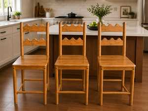 Best Quality Acacia Wood Luxury Polished Rectangle Bar Stool | ANYTHING ENTERPRISES Factory Uttar Pradesh for Hotel Apartment - Product Image 3