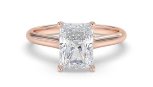 Bague de fiançailles élégante et éclatante avec diamant de 0,30 ct cultivé en laboratoire, en or jaune, blanc, rose et platine 18 carats - Product Image 2