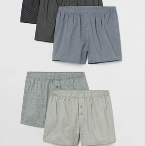 กางเกงบ็อกเซอร์ชายผ้าฝ้ายคุณภาพสูง นุ่มสบาย ป้องกันแบคทีเรีย เอวกลาง เป็นมิตรกับสิ่งแวดล้อม ซักเครื่องได้ สีสันปรับแต่งได้ - Product Image 5