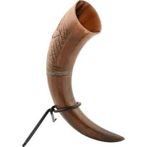 Cuerno Vikingo para Beber, Hecho a Mano, Ecológico, de Alta Calidad, Personalizado, Tallado con Técnica Tradicional, para Hogar, Restaurante, Hotel, India - Product Image 1
