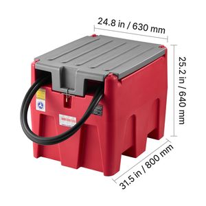 Serbatoio Portatile da 58 Galloni per Diesel e Benzina con Pompa di Trasferimento Elettrica 12V, Portata 10 GPM, Tubo da 13,1 Piedi, Pompa Carburante e Componenti - Product Image 5