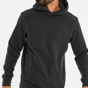 Nouveau sweat à capuche en molleton personnalisé avec logo, 100 % coton, pour homme, avec ourlet et poignets côtelés, décontracté, imprimé éco-responsable, collection automne - Product Image 1