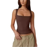 Grande taille, coton/fibre de bambou haute qualité confortable débardeur femme décontracté vêtements de fitness courte longueur