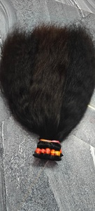 Extensiones de Cabello Humano Virgen Remy del Sur de la India, Doble Trama a Máquina, Liso/Ondulado/Rizado, OEM SV3 SV301, a Granel 100g, Todo Tipo - Product Image 3