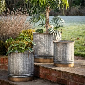 Maceta Moderna de Metal, Elegante y Decorativa, para Plantas de Interior y Exterior, para Hogar, Balcón, Sala de Estar, Oficina - Product Image 6