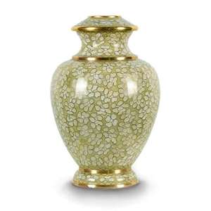 Urna Conmemorativa para Cenizas con Diseño de Alas de Ángel, Esmaltada en Rosa, Estilo Americano, Hecha a Mano, Forma de Domo - Product Image 4