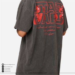 Camiseta Extra Grande de Algodón 100% con Logotipo Personalizado, para Hombre, Ecológica, de Lujo, Estilo Urbano, Impresión Gráfica DTG, Hombros Caídos - Product Image 6