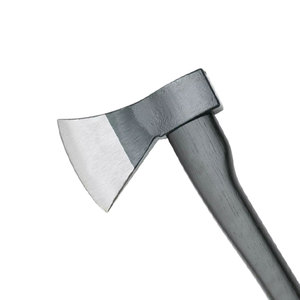 Hache viking artisanale en acier carbone forgé à double lame, qualité industrielle, manche en bois, longueur totale 500 mm, fourreau de protection pour - Product Image 4
