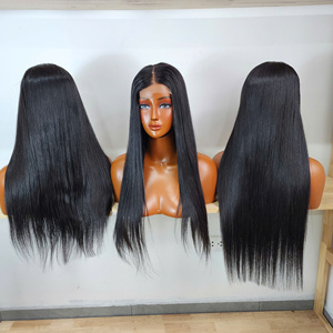 Perruque de luxe SDD en cheveux vierges ultra-lisses, densité 250%, Lace Front 5*5, Double Drawn, cheveux humains vietnamiens bruts 15A, pour revendeurs - Product Image 3