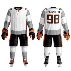 Custom Logo Ice Hockey Uniform Men Women Jersey Pants Set Training Kit OEM - Product Image 1