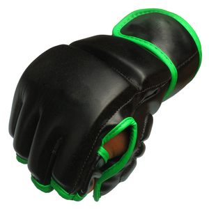 Leather Wrist Strap Moisture Wicking Non-<b>Slip</b> Lightweight Breathable Black Green Color Comfortable Premium Quality Adult MMA - Product Image 1