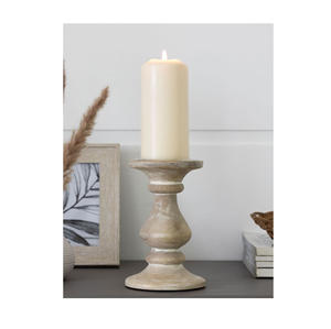 Porte-bougie artisanal en fer rustique pour bougies chauffe-plat, décoration de table style ferme, cadeau de Noël - Product Image 4