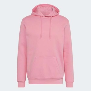 Sudadera con Capucha Rosa para Hombre, Corte Regular, Color Sólido, Diseño con Bolsillos, Ropa Casual de Otoño, Tejido de Felpa, 100% Algodón - Product Image 5