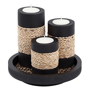 Aqdus Saleem Handmade Bamboo Wood Carved <b>Elephant</b> Hurricane <b>Candle</b> <b>Holder</b> Set-Square Shape Tribal Art Wholesale - Product Image 2
