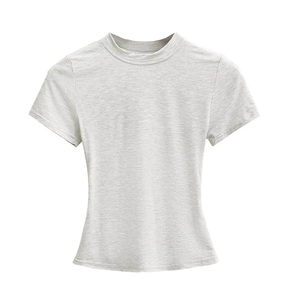 Camiseta Deportiva de Cuello Redondo para Hombre, Talla Grande, con Estampado Personalizado, Precio de Fábrica, OEM, Suave, Transpirable, de Algodón y Fibra de Bambú - Product Image 2