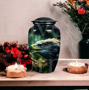 Urne commémorative en forme d'aigle pour cendres humaines, récipient funéraire décoratif, souvenir mémorial et hommage commémoratif - Product Image 5