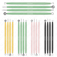 Kit professionnel de 4 extracteurs d'acné en acier inoxydable de différentes couleurs avec étiquette personnalisée, pour éliminer les points noirs