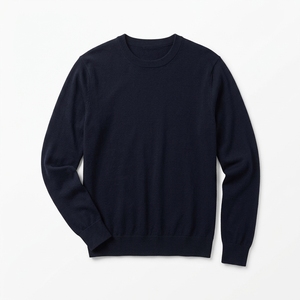 Suéter de punto personalizado para hombre con cremallera de un cuarto, cuello alto, informal, de invierno, venta al por mayor, marca privada, proveedor de fábrica OEM ODM - Product Image 1