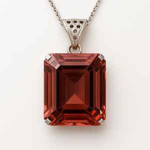 Colgante de Alejandrita Natural para Niños, Plata de Ley 925, Corte Esmeralda, Gema que Cambia de Color, Joyería, Regalo para Ella - Product Image 5