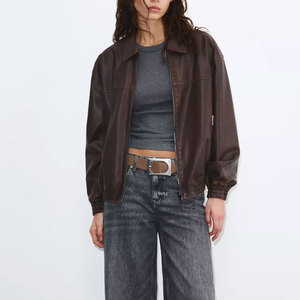 High Quality Women's Leather Jacket Elegant and Durable Genuine Leather Jacket for Ladies Breathable Motorcycle Bomber Jackets - Product Image 4
