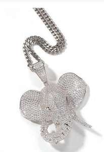 Colgante Personalizado de Fábrica con Diamantes Moissanite VVS Chapados en Oro, Cadena Cubana, Letra 3D Personalizada, Estilo Hip Hop - Product Image 2