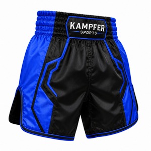 Shorts de combat Muay Thai personnalisés de haute qualité, imprimés, unisexes pour adultes, broderie sur le devant, respirants, séchage rapide, durables - Product Image 6