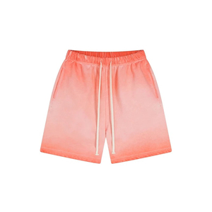 Pantalones Cortos Deportivos de Alta Calidad para Hombre, Talla Grande, con Efecto Desgastado por el Sol, Logotipo Personalizado, Lavado Ácido, Estampado Puff, Diseño Sólido - Product Image 4