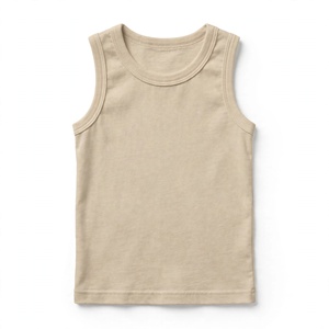 Camiseta sin Mangas Personalizada de Primera Calidad para Niñas, Cuello Redondo, Color Sólido, Ropa de Verano, Camiseta Moderna con Diseño Personalizado BD - Product Image 4