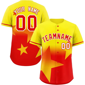 เสื้อเบสบอลปักลายตามสั่ง สไตล์ยูนิฟอร์มซอฟต์บอล เสื้อเบสบอลผู้ชายแบบกำหนดเอง - Product Image 4