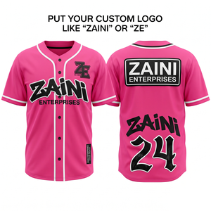 Maillots de baseball personnalisés 100 % polyester respirants, à séchage rapide, antibactériens, uniformes sportifs personnalisés à transfert thermique, manches courtes - Product Image 6