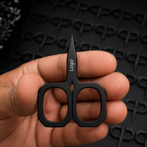 Custom Black Embroidery <b>Scissors</b> Stainless Steel Fine Point Thread Cutting <b>Sewing</b> Craft Tool - Product Image 1