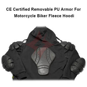Sweat à capuche en polaire de haute qualité pour motards, renforcé en fibre d'aramide, pour la conduite urbaine et la protection des motards de scooter - Product Image 3