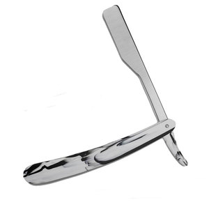 High Quality Stainless Steel Handle Stainless Steel <b>Blade</b> Disposable <b>Single</b> Edge Men's Salon Barber Face Shaving <b>Razor</b> - Product Image 2