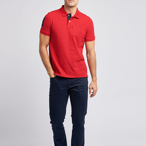 Polo pour hommes 100 % coton, haute qualité, prix abordable, couleur unie personnalisable, respirant, anti-boulochage, design décontracté et épuré - Product Image 4