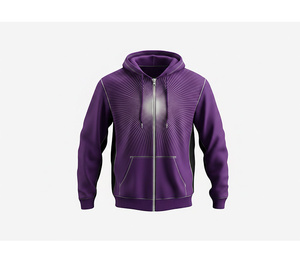 Fabricant de sweats à capuche en polaire de haute qualité avec fermeture éclair intégrale, vêtements d'hiver tendance pour hommes, femmes et jeunes, veste à capuche pour l'entraînement, vêtements de sport - Product Image 2