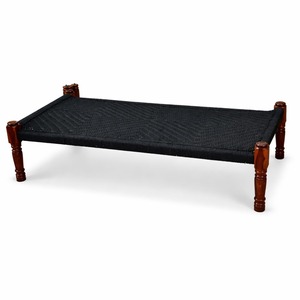 Handwoven Rectangle Charpai <b>Bench</b> Traditional Indian Design Durable Wooden <b>Indoor</b> Home Furniture Modern Bohemian Style - Product Image 3