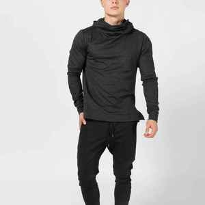 OEM Custom Logo Blank Plain Muscle Gym <b>Hoodies</b> Men Sports Wear Compression Slim Fitted Pullover <b>Workout</b> <b>Hoodies</b> - Product Image 4