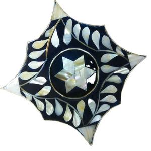 Sous-verres en nacre au design floral unique, forme de monstre, résine argentée dorée, accessoires de décoration de table, style européen, sous-verres, tapis - Product Image 1