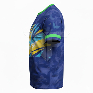 Camiseta de fútbol para hombre a precio razonable, personalizada, nueva moda, ropa deportiva, logotipo personalizado, impresión personalizada. - Product Image 4