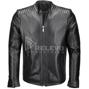 Chaqueta de Cuero Genuino para Hombre de Alta Calidad, Abrigo de Piel de Oveja Premium, Precio Directo de Fábrica, Ropa Exterior a Bajo Precio - Product Image 1