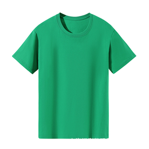 Bangladesh CN Factory Price Custom Logo Embroidery OEM 180G Pure Cotton Shoulder Solid Color <b>Men</b> T <b>Shirt</b> - Product Image 5