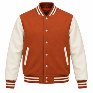 Veste de sport pour homme en toile 100% laine, imperméable, style streetwear, col rabattable personnalisé, haute qualité, hiver - Product Image 2