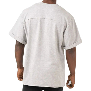 2026 Custom <b>Logo</b> Men's Polyester Neck Baggy T-Shirt Plus Size Blank High Quality 220 Gsm Eco-Friendly Fabric Short Sleeve - Product Image 5