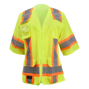 Gilet de sécurité haute visibilité 100% polyester, vêtements de travail, construction, gilet de protection personnalisé, vestes de sécurité - Product Image 4