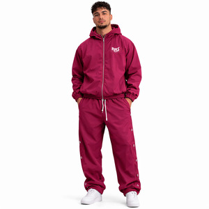 Veste à capuche rose personnalisée pour hommes, imperméable, légère, coupe-vent, streetwear, fournisseur en gros OEM, vestes pour hommes - Product Image 1