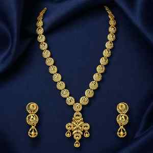 Wholesale 14K 18K 24K Micro Gold Plated Turkish Design Bridal Necklaces Set, Fashion Necklaces, Traditional <b>Wedding</b> Jewelry Set. - Product Image 2