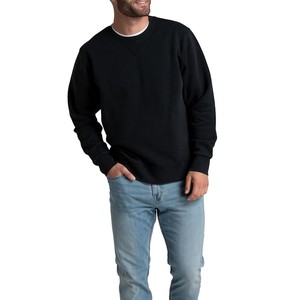 Sudadera de Cuello Redondo Rosa para Hombre, Corte Holgado, Color Sólido, Informal, Tejida en Algodón y Felpa, Ecológica, Transpirable, para Invierno - Product Image 2