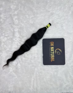 Raw Human <b>Hair</b> <b>Braiding</b> <b>Extensions</b> Natural Black No Weft Tangle Free <b>Hair</b> for <b>Braiding</b> Styles - Product Image 2